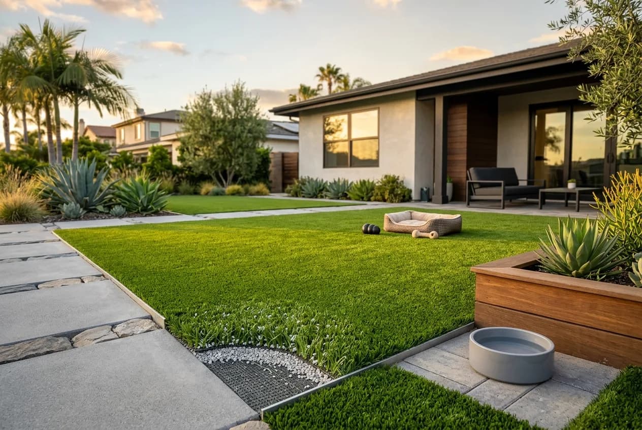Artificial Turf for Dogs in Orange County: Infill Choices, Drainage, and Heat Reduction